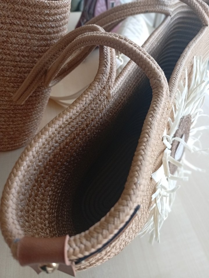 Püsküllü Bohem Örgü Kadın Çanta - Görsel 2