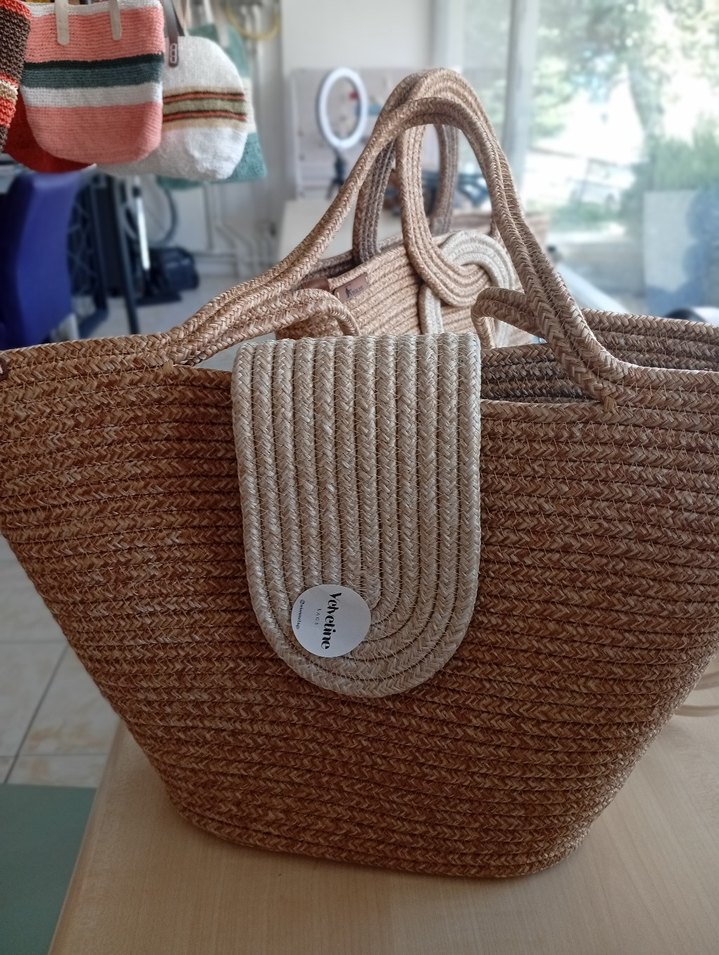 Örgü Bohem Kadın Plaj Çantası - Görsel 2