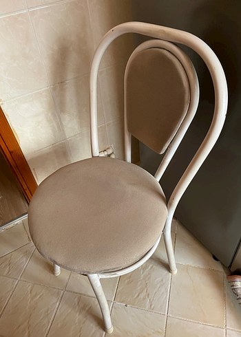 Pembe Bağlamalı Vintage Mutfak Masa Takımı - Görsel 5