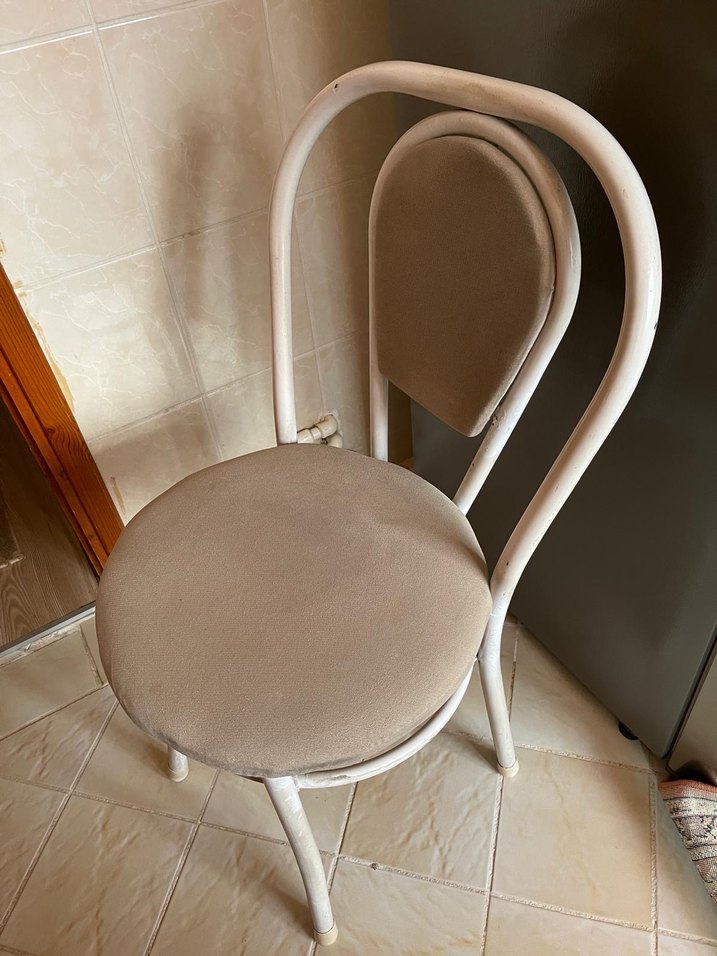 Pembe Bağlamalı Vintage Mutfak Masa Takımı - Görsel 5