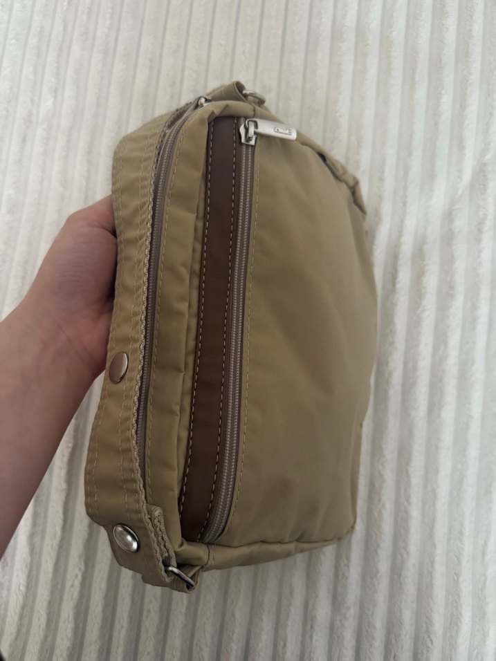 Bej Fermuarlı Kadın Kol Çantası - Görsel 3