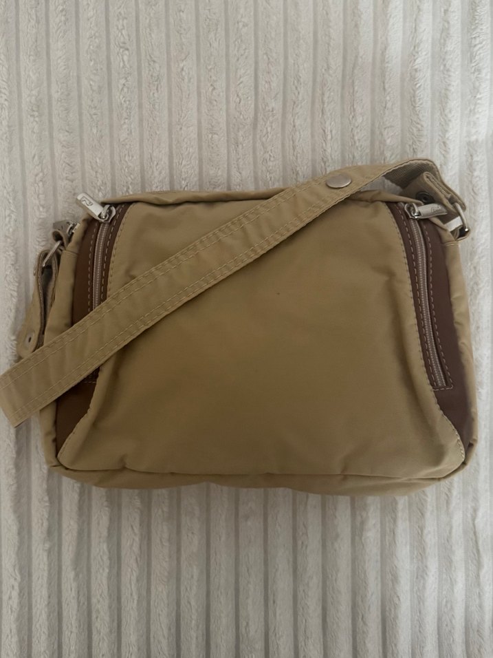 Bej Fermuarlı Kadın Kol Çantası - Görsel 4