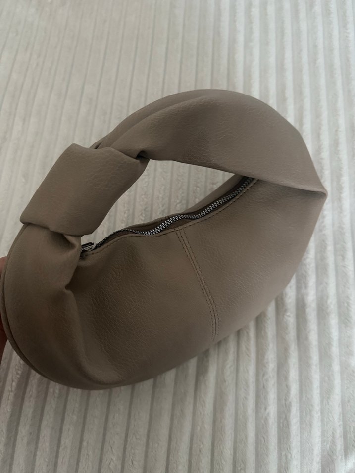 Bej Deri Kadın Çanta - Görsel 4