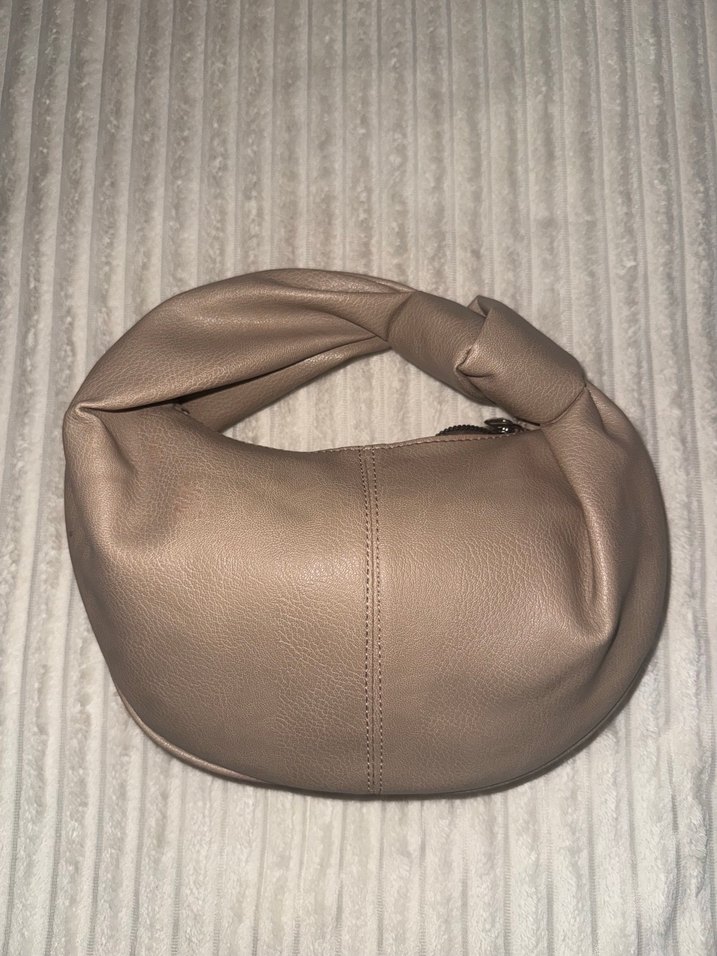 Bej Deri Kadın Çanta - Görsel 5