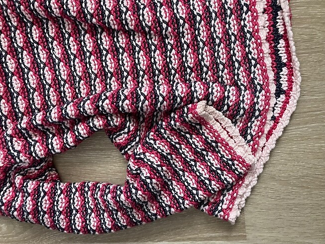 Balıkçı Yaka Renkli Vintage Kazak - Görsel 7