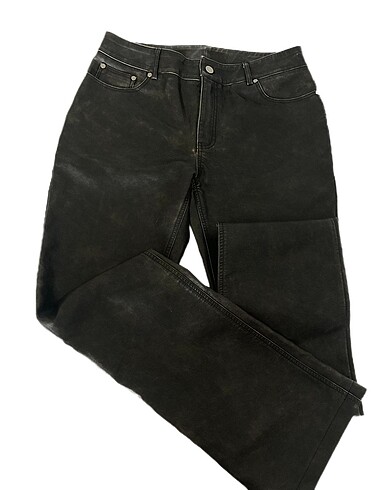 Twist Düz Kesim Suni Deri Pantolon - Görsel 4