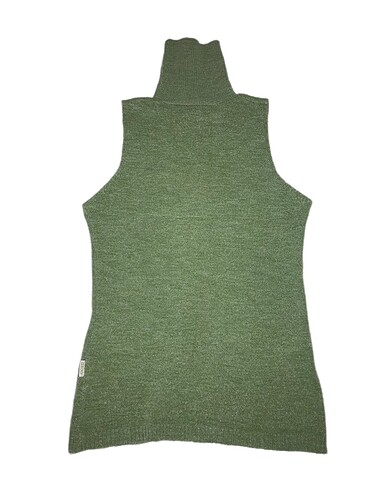 Yeşil Boğazlı Şık Süveter - Görsel 5