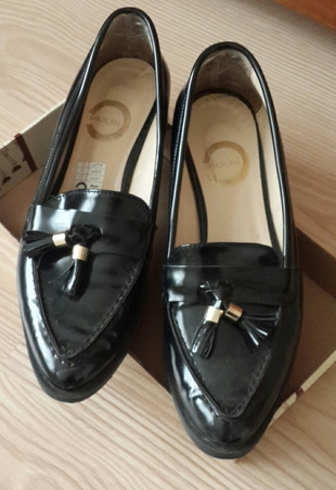 siyah rugan klasik ayakkabi