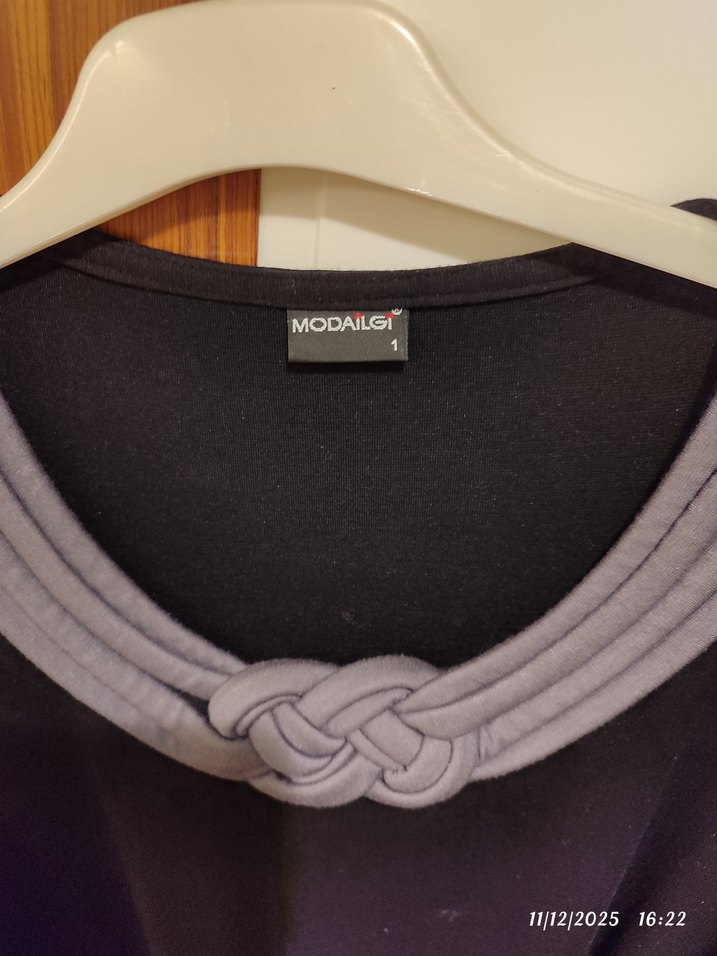 Uzun Siyah  Kadın Elbise - Görsel 2