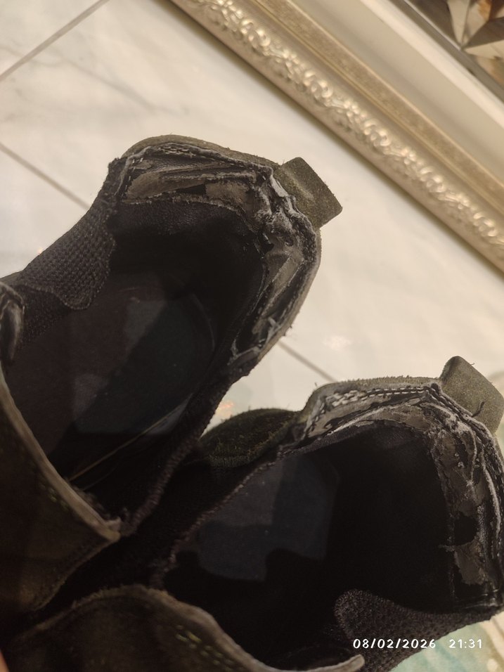 Haki süet dolgu topuklu tokalı bot - Görsel 4