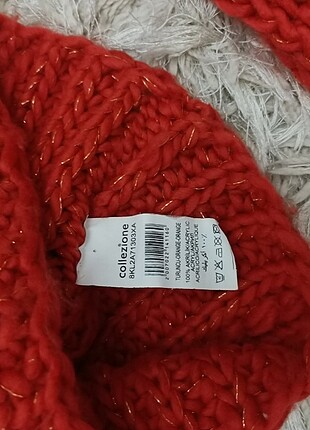 Beden turuncu Renk Atkı bere