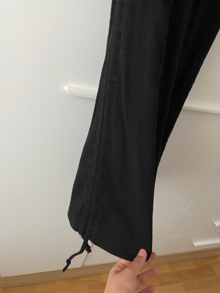 Siyah Kısa Kollu Uzun Kadın Elbise - Görsel 3