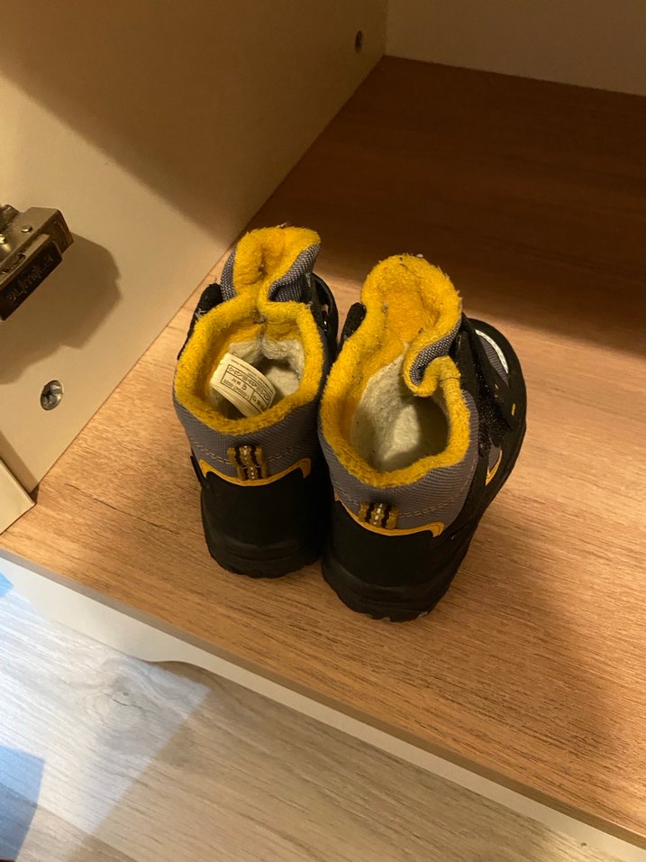 Superfit Erkek Çocuk Gri-Sarı Cırtlı Bot - Görsel 3