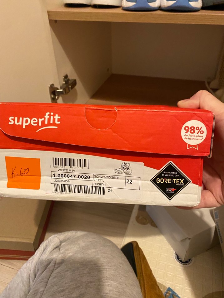 Superfit Erkek Çocuk Gri-Sarı Cırtlı Bot - Görsel 5