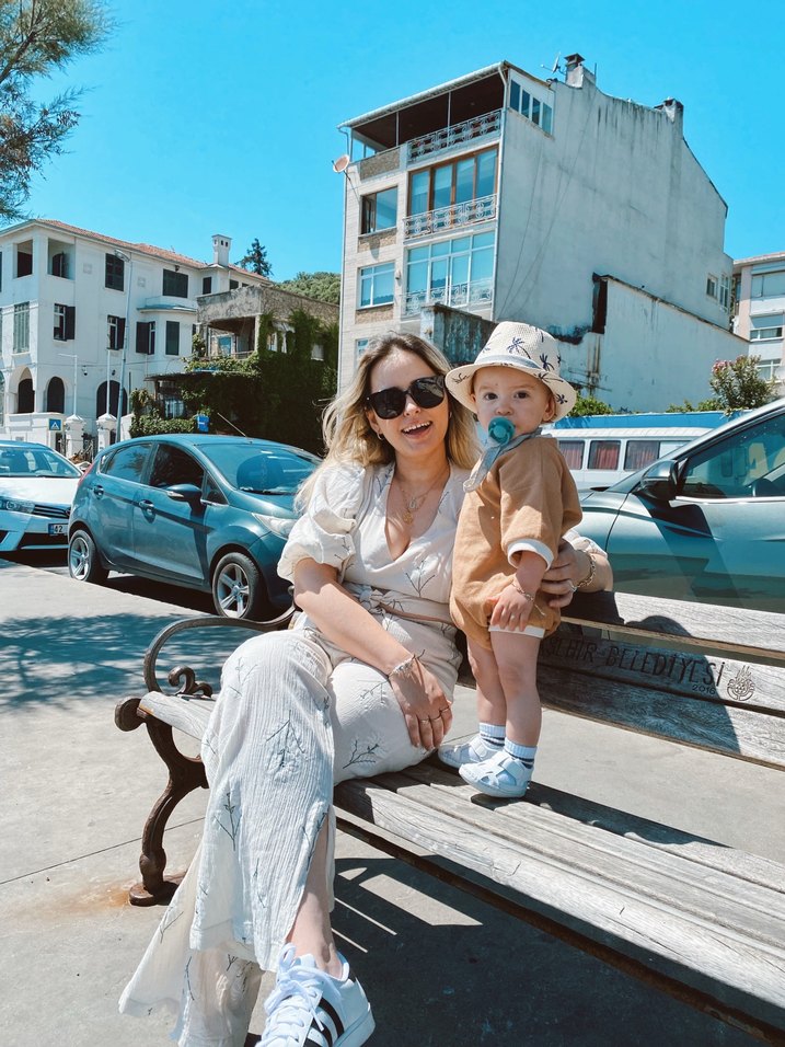 Nakışlı keten takım - Görsel 3