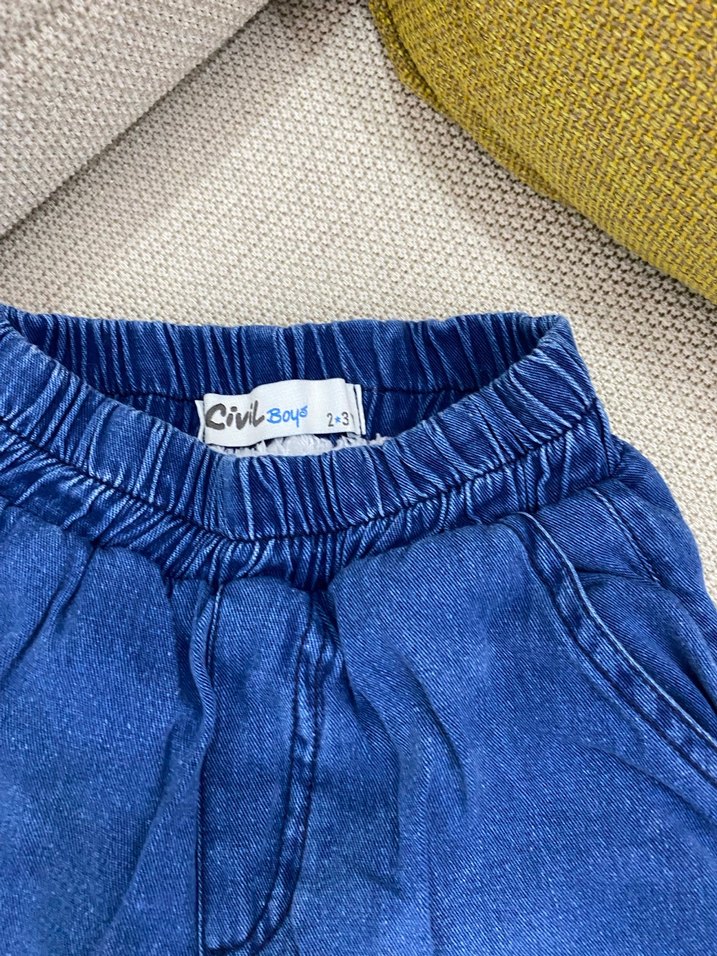 Erkek Çocuk Renkli Bol Kesim Kot Pantolon - Görsel 2