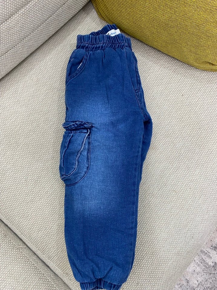 Erkek Çocuk Renkli Bol Kesim Kot Pantolon - Görsel 3