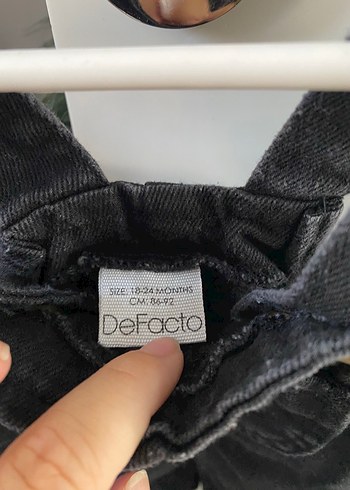 Defacto Erkek Çocuk Siyah Kot Salopet