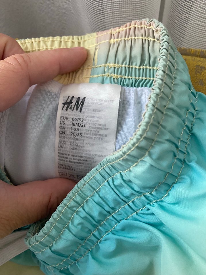 Erkek Çocuk Pastel Renk Tie-Dye Mayo Şort - Görsel 2