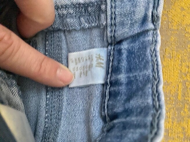 12-18 Ay Beden mavi Renk Kot pantolon