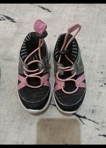 Kız Çocukları İçin Pembe Cırt Cırtlı Spor Ayakkabı - Görsel 5