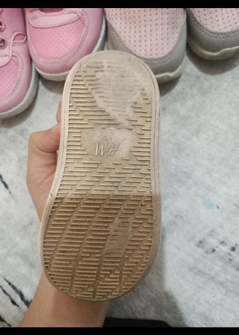 Kız Çocukları İçin Pembe Cırt Cırtlı Spor Ayakkabı - Görsel 3