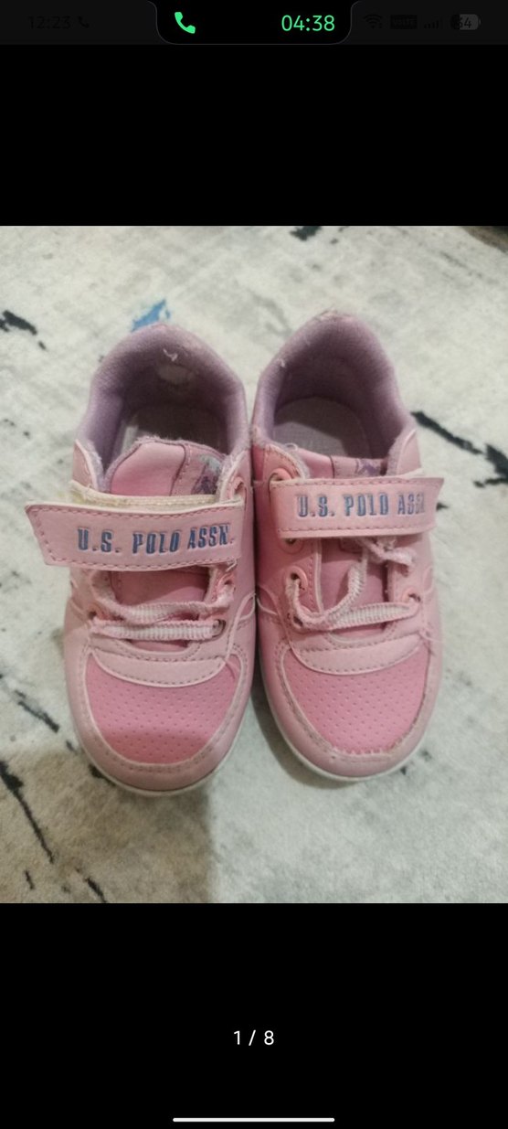 Kız Çocukları İçin Pembe Cırt Cırtlı Spor Ayakkabı - Görsel 4