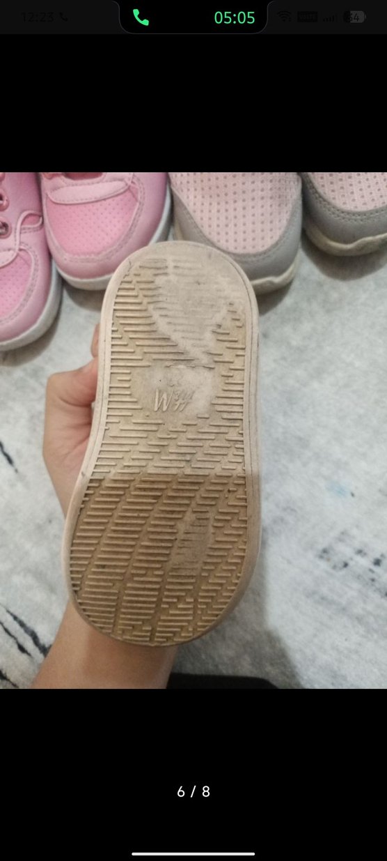 Kız Çocukları İçin Pembe Cırt Cırtlı Spor Ayakkabı - Görsel 3