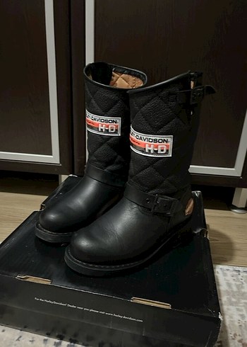 Harley Davidson Siyah Kadın Harley Davidson Çizme