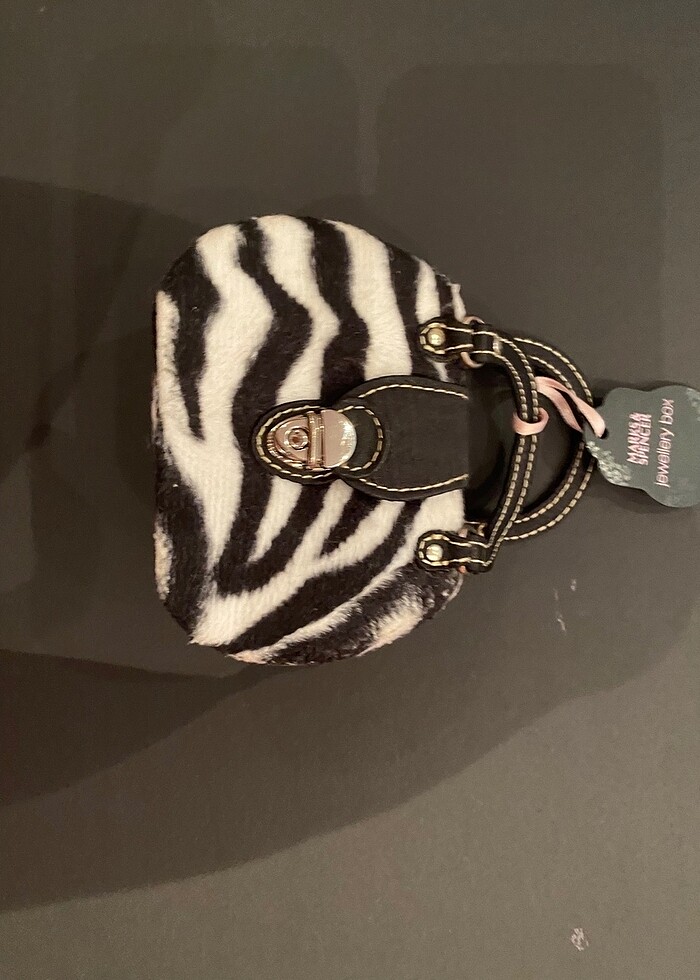 Marks & Spencer Jewellery Box Takı Kutusu Çantası Zebra Desen - Görsel 3
