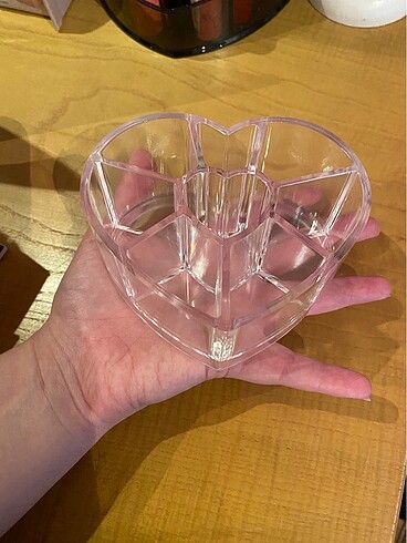 Kalp şeklinde makyaj düzenleyici organizer - Görsel 6