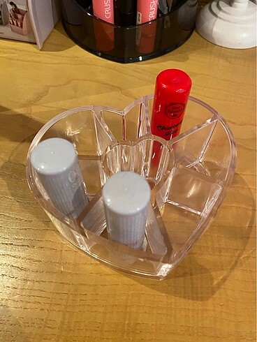 Kalp şeklinde makyaj düzenleyici organizer - Görsel 5