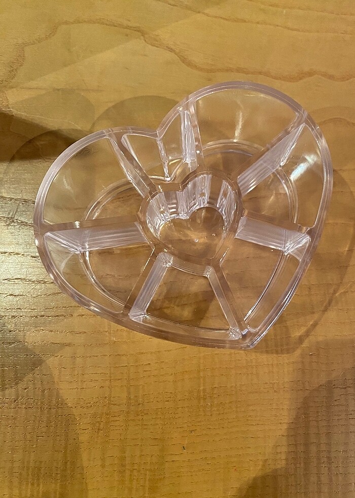 Kalp şeklinde makyaj düzenleyici organizer - Görsel 2