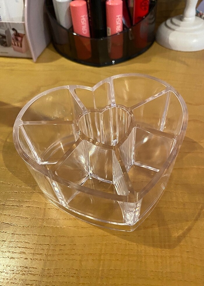 Kalp şeklinde makyaj düzenleyici organizer - Görsel 3