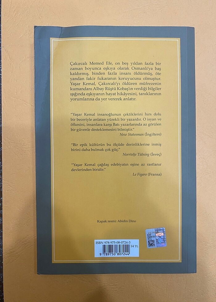 Yaşar Kemal - Çakırcalı Efe - YKY Yayınları - Görsel 2