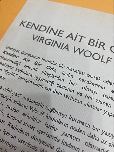 Kendine Ait Bir Oda - Virginia Woolf - İndigo Yayınları - Görsel 2