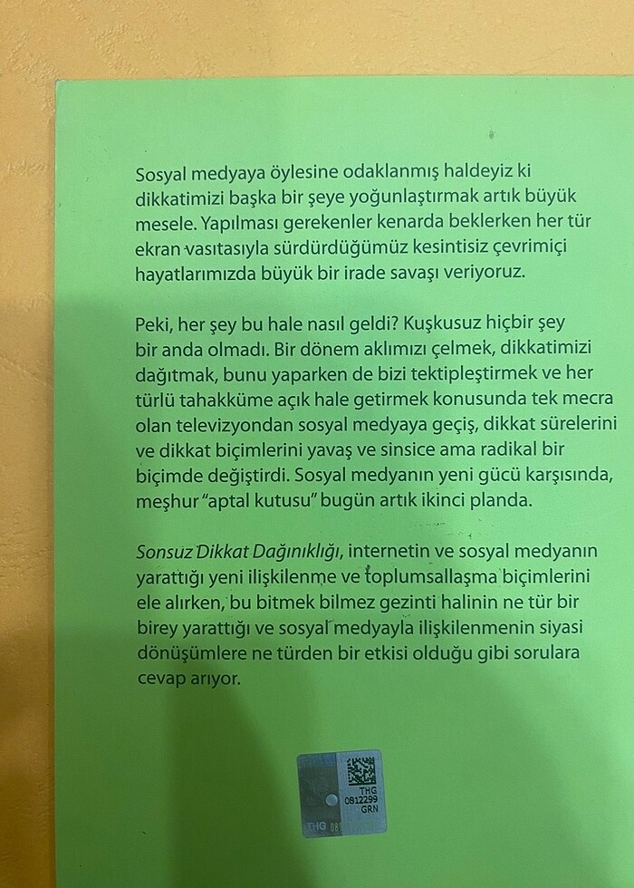 Sonsuz Dikkat Dağınıklığı* - Dominic Pettman - Sel Yayınları - Görsel 2