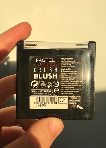 Beden Renk Pastel Pro Fashion Toz allık 301 numara