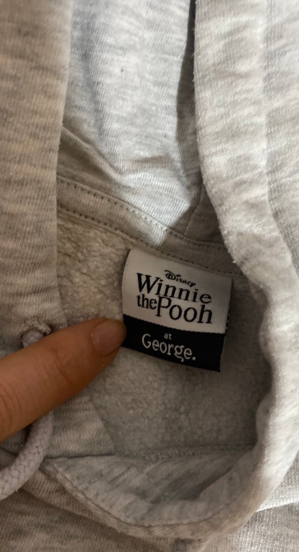 Gri Nakışlı Kapüşonlu Kadın Sweatshirt - Görsel 3