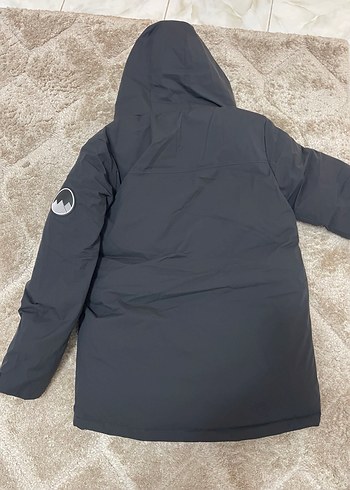 Defacto Su İtici Siyah Kapüşonlu Parka Mont - Görsel 5