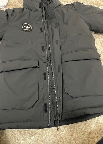 Defacto Su İtici Siyah Kapüşonlu Parka Mont - Görsel 8