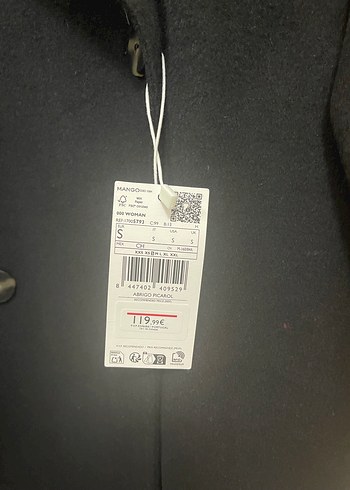 Siyah Çift Düğmeli Kaban - Görsel 8