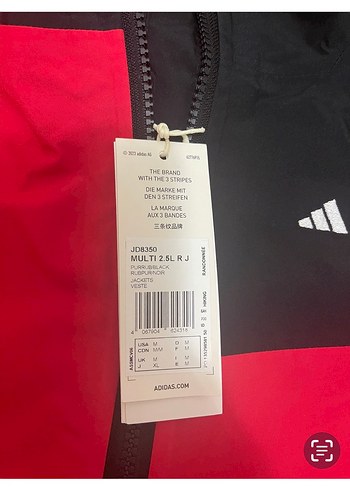 adidas Erkek Kırmızı Fermuarlı Ceket - Görsel 5