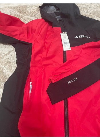 adidas Erkek Kırmızı Fermuarlı Ceket - Görsel 7