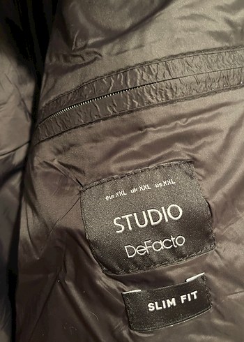 Siyah Deri Biker Ceket - Görsel 3