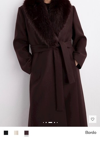 Bordo Uzun Kaban - Görsel 2