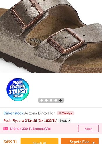 Birkenstock Bej Süet Tokalı Wedge Topuk Terlik