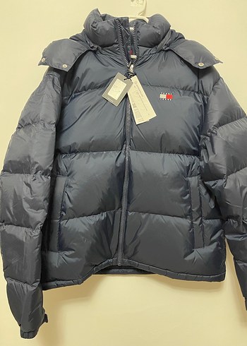 Tommy Jeans Lacivert Erkek Kapüşonlu Relaxed Mont - Görsel 9