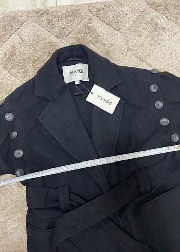 Siyah Kuşaklı Uzun Kaban - Görsel 5