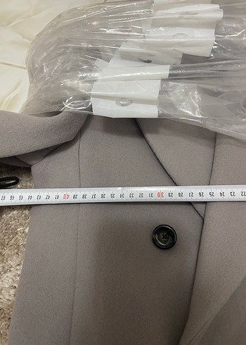 Orta Kahverengi Çift Düğmeli Kaban - Görsel 5